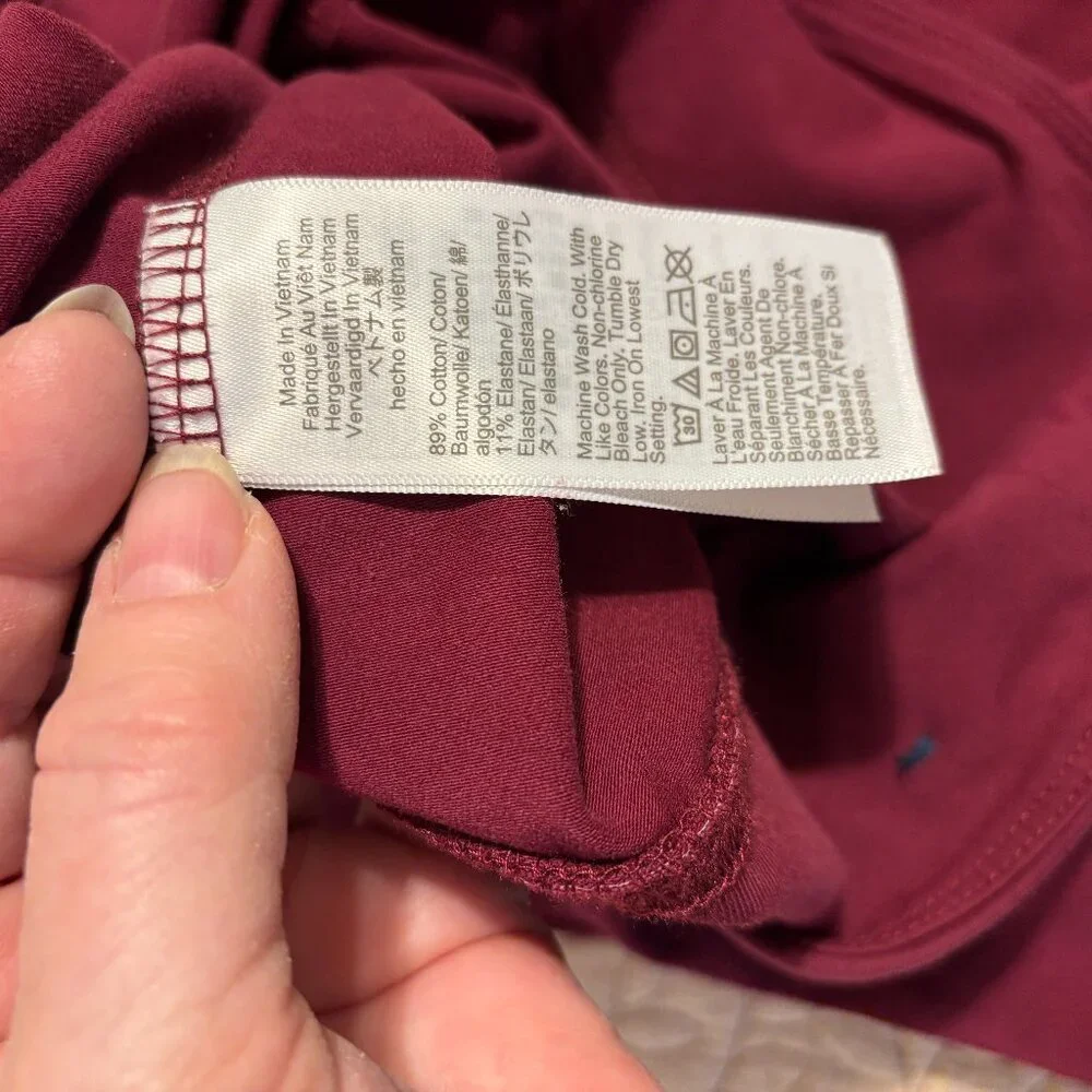 🔥J CREW Women's Cranberry Pull-on Flare Leg Pants - Size‎ L